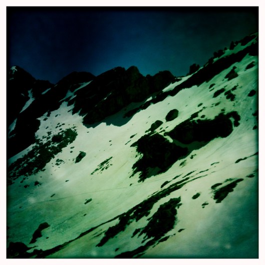 dalla cresta verso il rifugio forca resuni