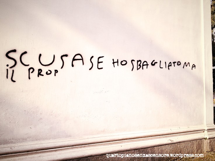 scusa se ho sbagliato