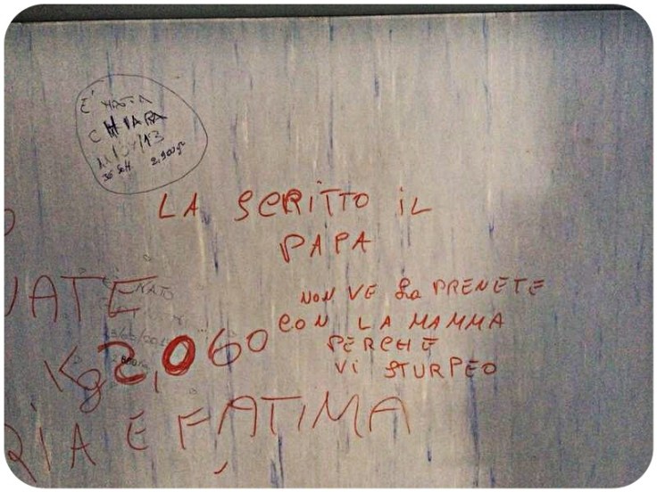 scritte sui muri ospedale